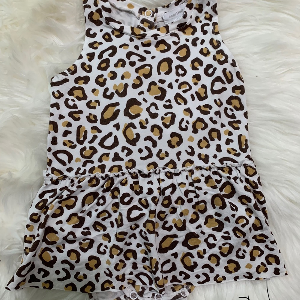 Leopard print bodysuit dress